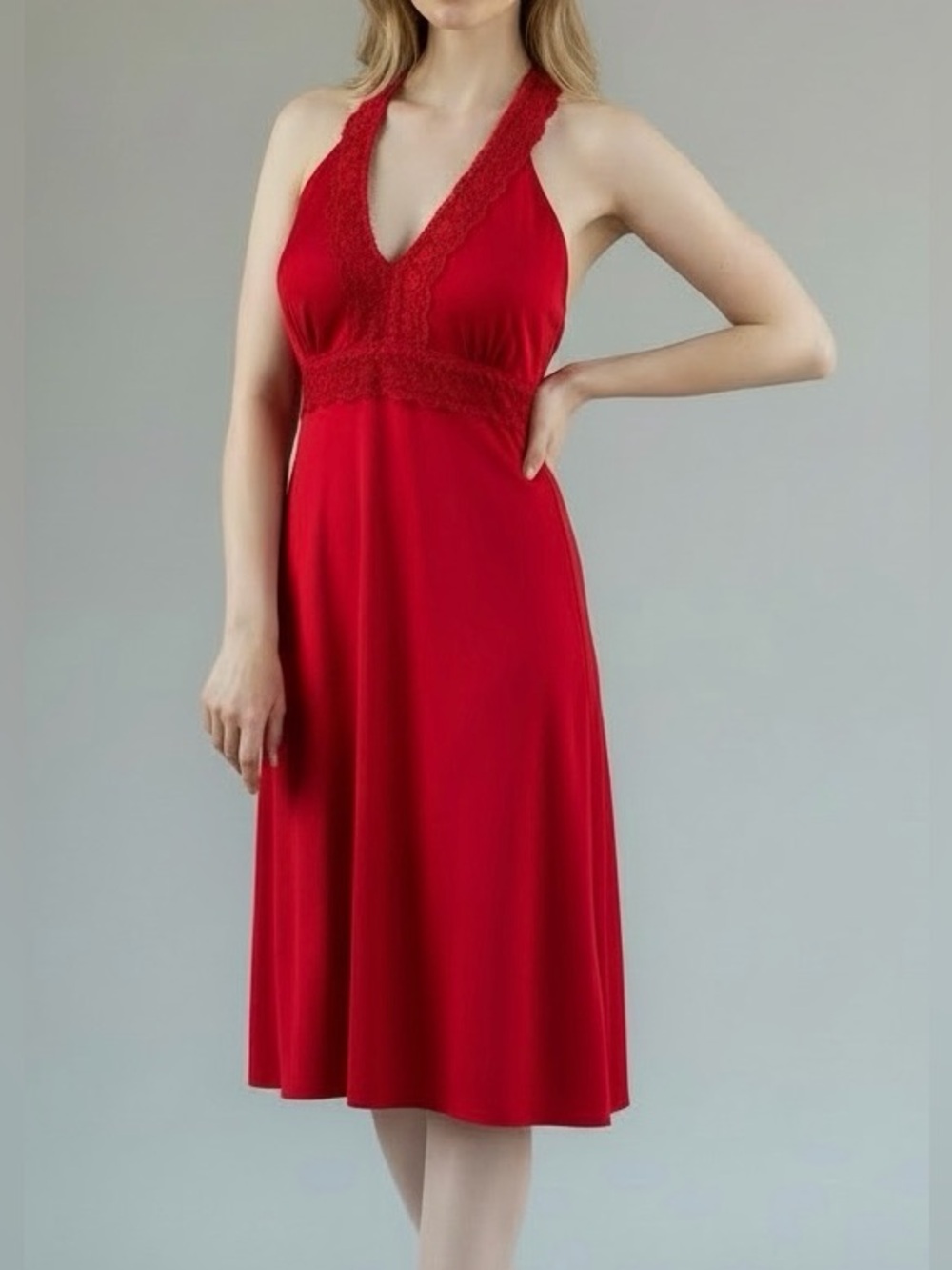 Firstkiss Open Back Midi Dress